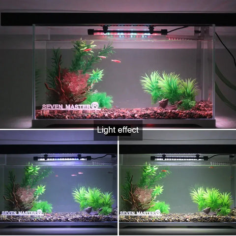 LED Aquarium Light Waterproof Fish Tank Light Aquatic Plant Light Submersible Underwater Clip Lamp Aquatic Decor