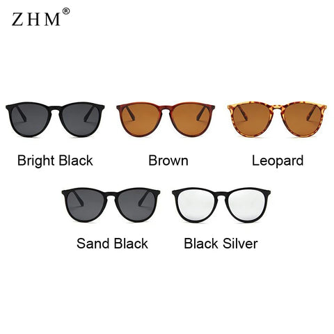 Brand Designer Sunglasses Man Retro Round