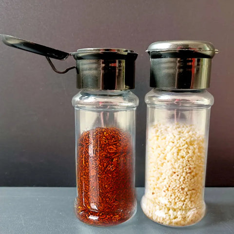 Seasoning Shaker Bottles Plastic Kitchen Spices Storage Condiment Jar Salt Pepper Boxes for Kitchen Gadget Tools