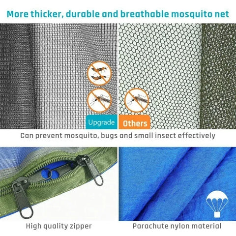 Camping Hammock with Mosquito Net Portable Outdoor Hammocks Swing Sleeping