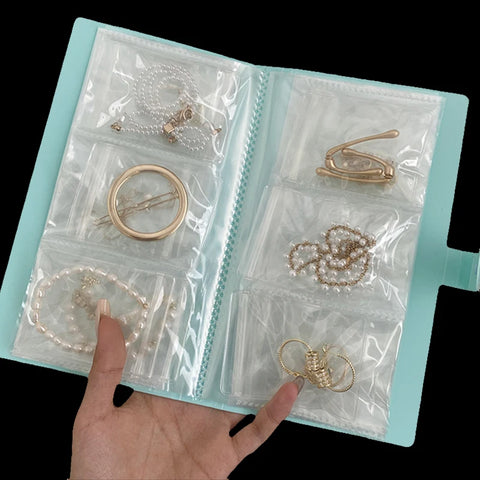 Jewelry Organizer Jeweler Book Ring Earrings Necklace Bracelet Organizer Storage Bag Packaging Display Jewellry Photo Album