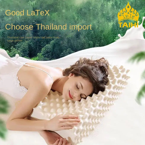 Natural latex Pillow For Neck Pain Thailand Massage Orthopedic Pillows