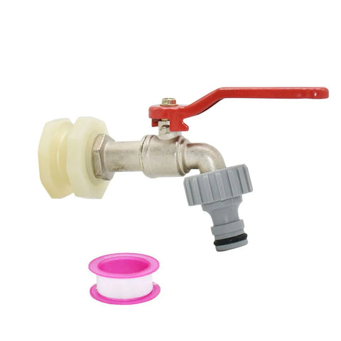 IBC Faucet Adapter S60x6 Thread Nipple Connector Valve Garden Hose Fitting Tap Alloy Accessory For 1000L Outdoor Water Tank