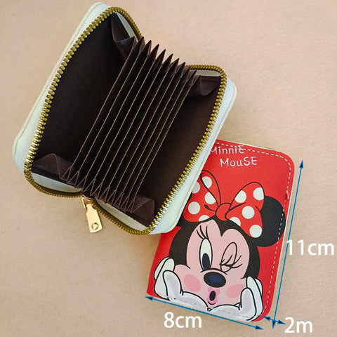 Card Wallet with Clasp and Disney Motifs