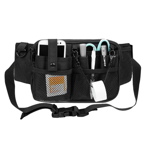 Multi Compartment Gear Pocket Nursing Organizer Belt Bag Utility Waist Pack Nursing Bag for Pen Women Work Supplies Men Scissors