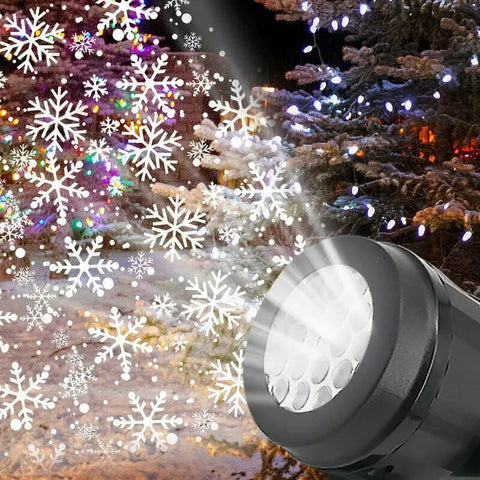 Projetor de luz de decoração grande de Natal, floco de neve, festa de Natal, laser, luz de palco, iluminação de Natal rotativa, decoração de jardim