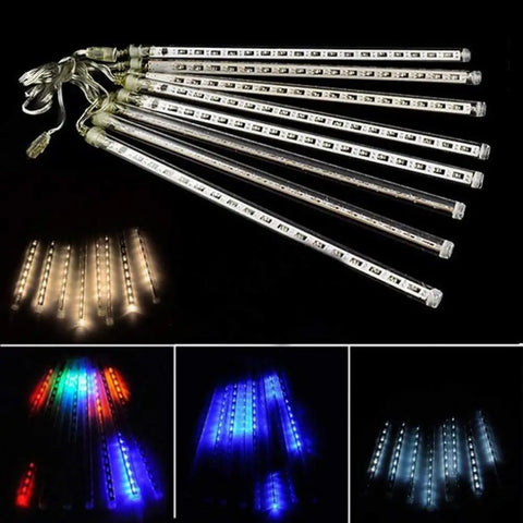 8 Tubes Waterproof, Meteor Shower Rain LED String Lights Outdoor Christmas