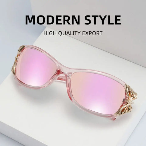 Wrap Around Polarized Sunglasses Futuristic Butterfly Design UV400 Protection Y2K Shades