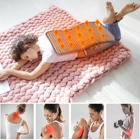 New Electric Heating Pad Foot Warmer Blanket Timed Physiotherapy Therapy Blanket Thermal Mat Abdomen Waist Back Pain Relief