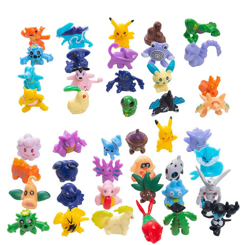 Pokémon Figures Blind Box Pikachu Figurine with Card Toy Pvc Dolls Pendant