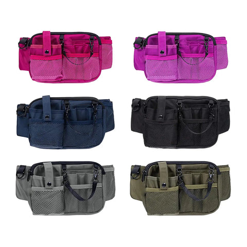 Multi Compartment Gear Pocket Nursing Organizer Belt Bag Utility Waist Pack Nursing Bag for Pen Women Work Supplies Men Scissors