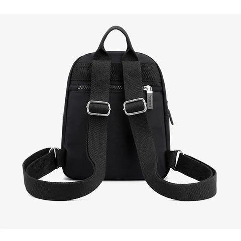 Mini Women Backpacks Anti-theft Waterproof Nylon Small Multi-pocketed Shoulder Rucksack Travel Storage Bag