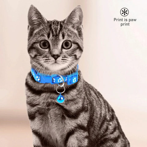 Pet Collar With Bell Cartoon Dog Puppy Kitten Collar Adjustable Safety Bell Pet Accessories