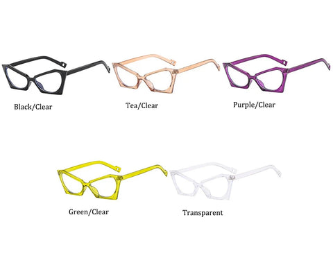 Glasses Sexy Cat Eye  For Women Fashion Polygonal