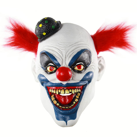 Adult  Evil Clown Latex Mask Halloween Costume