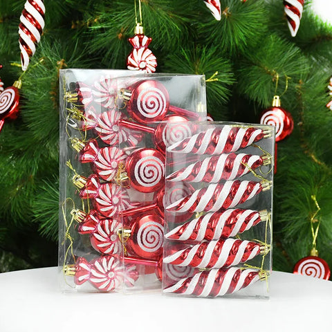 6Pcs Hanging Candy Tree Ornaments