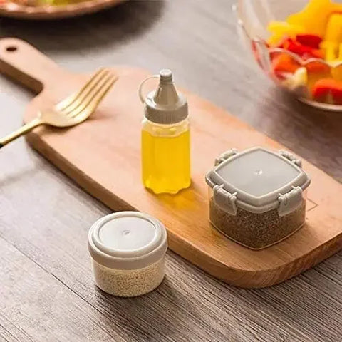 Mini Plastic Sauce Squeeze Bottle Seasoning Box Salad Dressing Containers for Outdoor Barbecue Bento Lunch Box Accessories