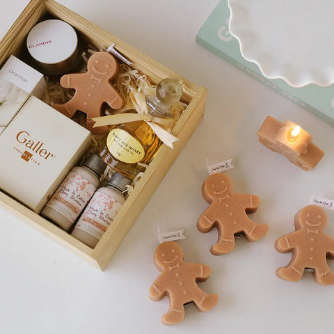 Gingerbread Man Christmas Scented Candle Aromatherapy  Decoration Small Ornaments