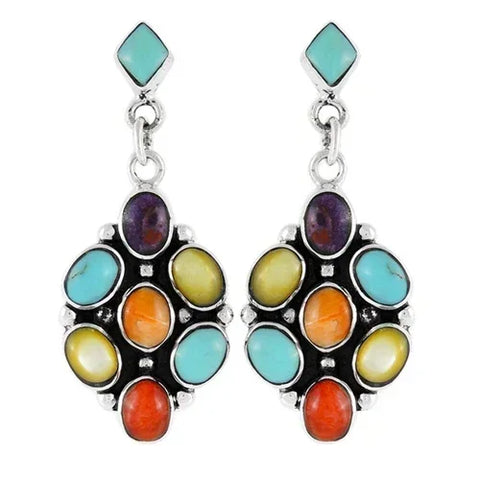 Boho Multicolor Jewelry Hook Pendant Earrings Different design