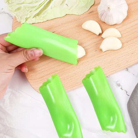 Descascador de alho de silicone prático, manual de cozinha, tubo de descascar alho, material de qualidade alimentar, utensílios de cozinha, acessórios domésticos