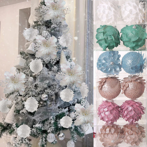 Balls Petal Shape Pine Cones  Christmas Decorations