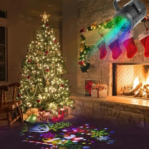 Luces de proyector navideñas