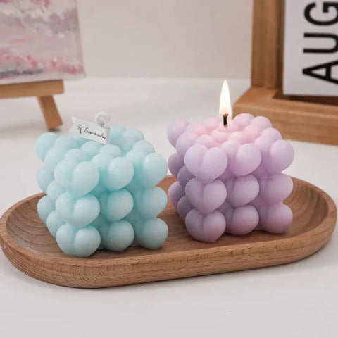 Love Cube Silicone Mold for Handmade Candle Plaster Soap Epoxy Resin Chocolate Decoration