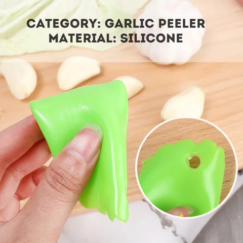 Descascador de alho de silicone prático, manual de cozinha, tubo de descascar alho, material de qualidade alimentar, utensílios de cozinha, acessórios domésticos