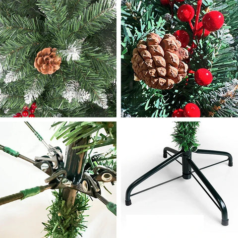 Artificial Christmas Pine Tree Xmas Tree with Sturdy Metal Stand