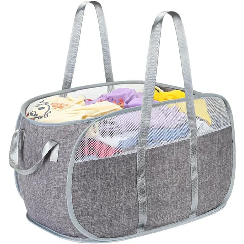 Mesh Laundry  Hamper Laundry Baskets with Durable Handles