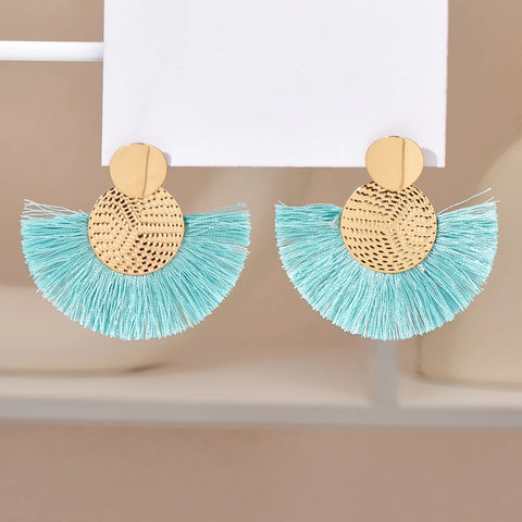 Colorful Fringe Earrings