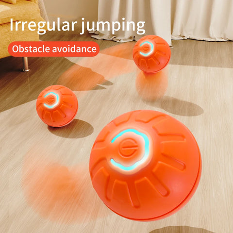 Pet Automatic Rolling Dog Toy Training Self-propelled Kitten Toy Indoor Interactive Play Electric Smart Dog Ball Toy Supplies