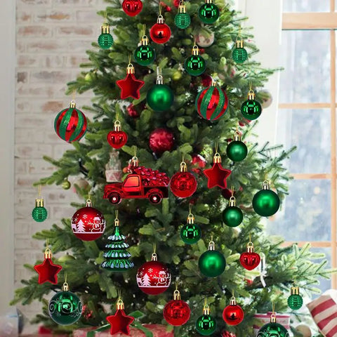 72PCS Shatterproof  Christmas Balls