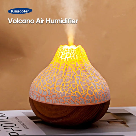 300ml Volcano Air Humidifier Electric USB Water Mist Diffuser Purifier Air With 7 Colors Night