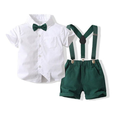 Traje formal para niño y niño, traje para niño pequeño, camisa blanca y pantalones, trajes de ceremonia para niño