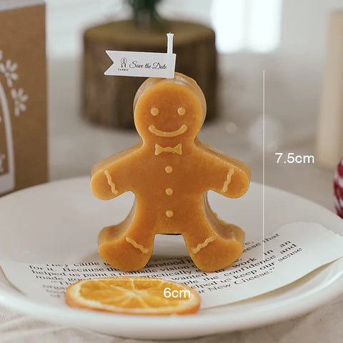 Gingerbread Man Christmas Scented Candle Aromatherapy  Decoration Small Ornaments