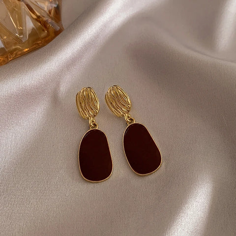 Earrings Korean Shape Geometric