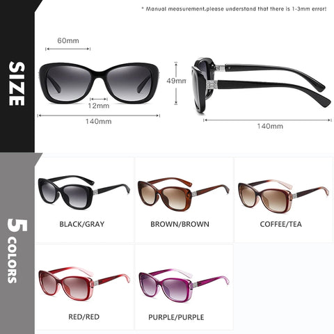 New Luxury Brand Diamond Gradient lens Sunglasses Women Polarized Glasses Driving Anti-glare