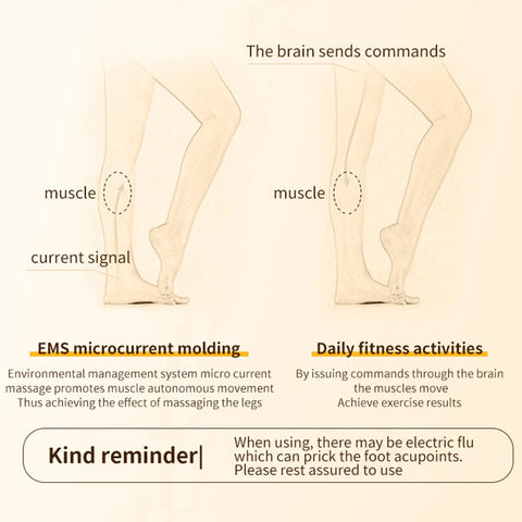 Ems elétrico massageador de pés almofada micro-corrente pulso ponto de acupuntura pés tapete de massagem dispositivo de estimulação muscular alívio da dor