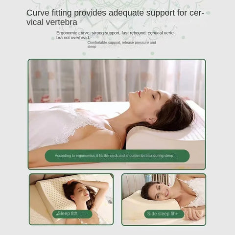 Natural latex Pillow For Neck Pain Thailand Massage Orthopedic Pillows