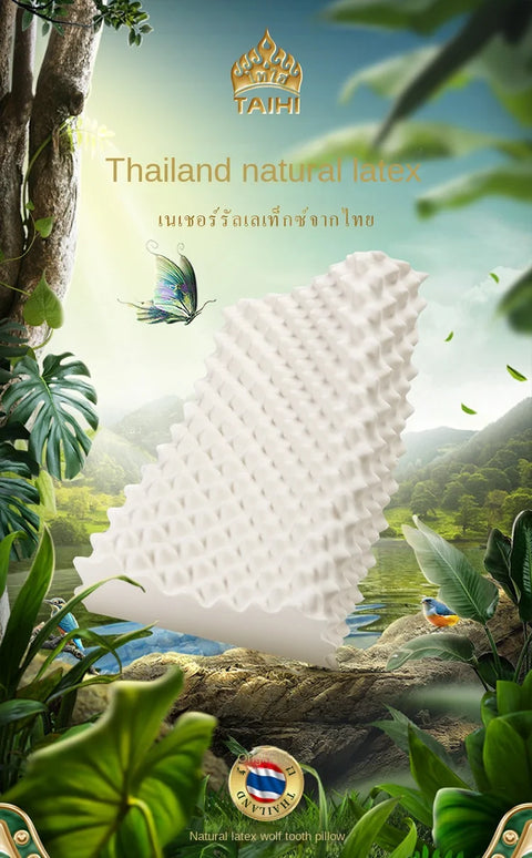 Natural latex Pillow For Neck Pain Thailand Massage Orthopedic Pillows