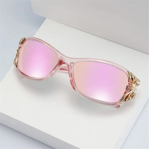 Wrap Around Polarized Sunglasses Futuristic Butterfly Design UV400 Protection Y2K Shades