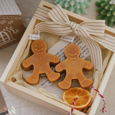 Gingerbread Man Christmas Scented Candle Aromatherapy  Decoration Small Ornaments