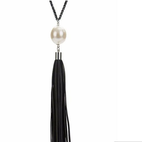 Tassel Pendant Sweater Chain Long Beads Necklace for Women Girls Fashion Jewelry Gift wholesale