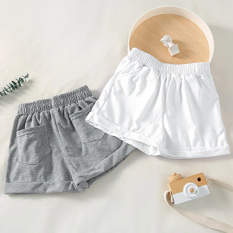 Conjunto de suéter e shorts de manga curta infantil