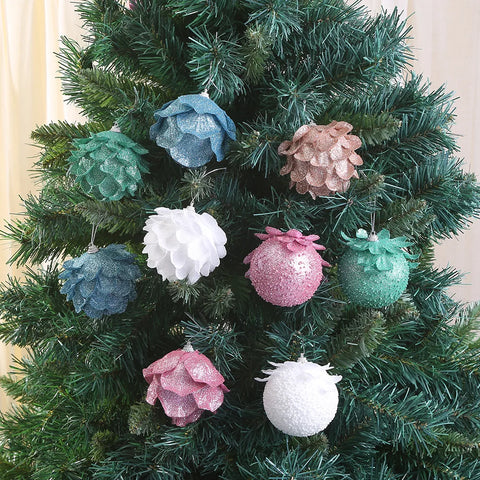 Balls Petal Shape Pine Cones  Christmas Decorations