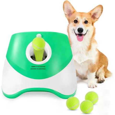 Máquina de lançamento automática para brinquedos de animais de estimação para cães