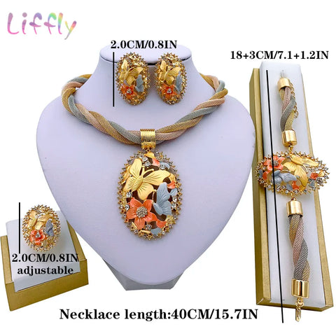 Necklace Dubai Gold Plated Jewelry Set for Women