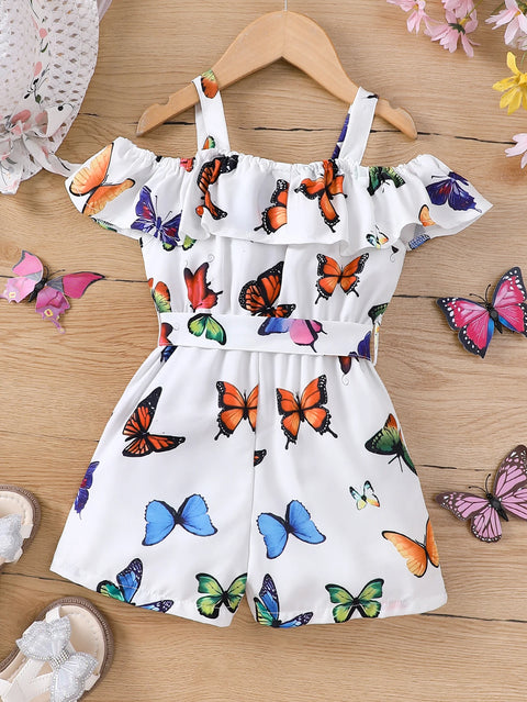 Women's Butterfly Print Jumpsuit