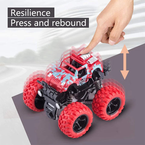 Pull Back Toy Car  Inertial Rotation Car Four-wheel Drive Off-road Vehicle SUV Racing Power Car Children's Toy CarGift